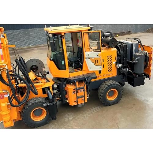 Hydraulic Hammer Driver for Highway Guardrail