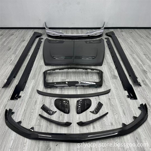 Bentley Flying Wing Body Kit 2022 MSY Style Front Bumper Grille Frame Side Skirt Rear Bumper Engine Hood Kit