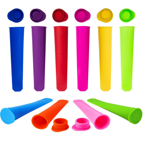 Colorful Food Grade Silicone Popsicle cetakan Ice Pop
