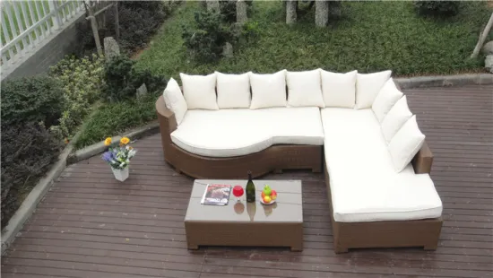 Stylish Bright-Color 3 Pics Rattan Sofa Set