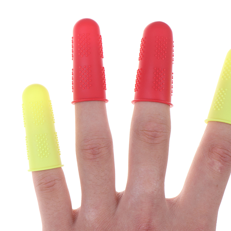 3pcs/set Silicone Finger Protector Sleeve Cover Anti-cut Heat Resistant Anti-slip Fingers Cover For Cooking Kitchen Tools
