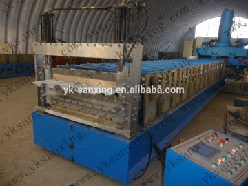Double-layers Flat sheet corrugated roof roll forming machine