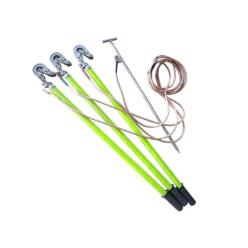 High Voltage Portable Temporary Grounding Sets with FRP Fiberglass Rods