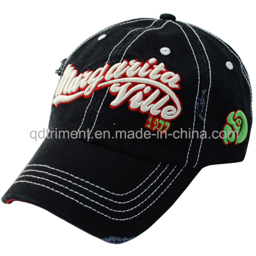 Top Quality Heavy Washed Embroidery Canvas Golf Hat Cap (TM0338)