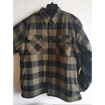 Đàn ông y/d flannel với đệm và túi