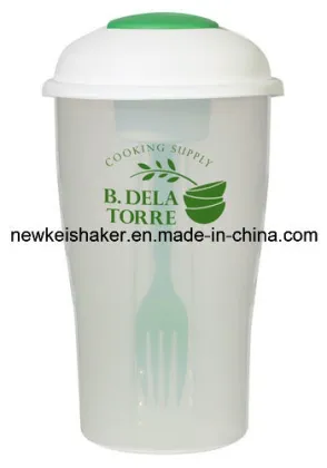 Fresh Salad Shaker Cups with Salad Dressing Shaker Fork