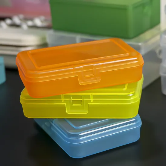 Necessities Travel Storage Boxes & Bins Custom Plastic Toothbrush  Packaging Container Box Clear Small Name Card Case