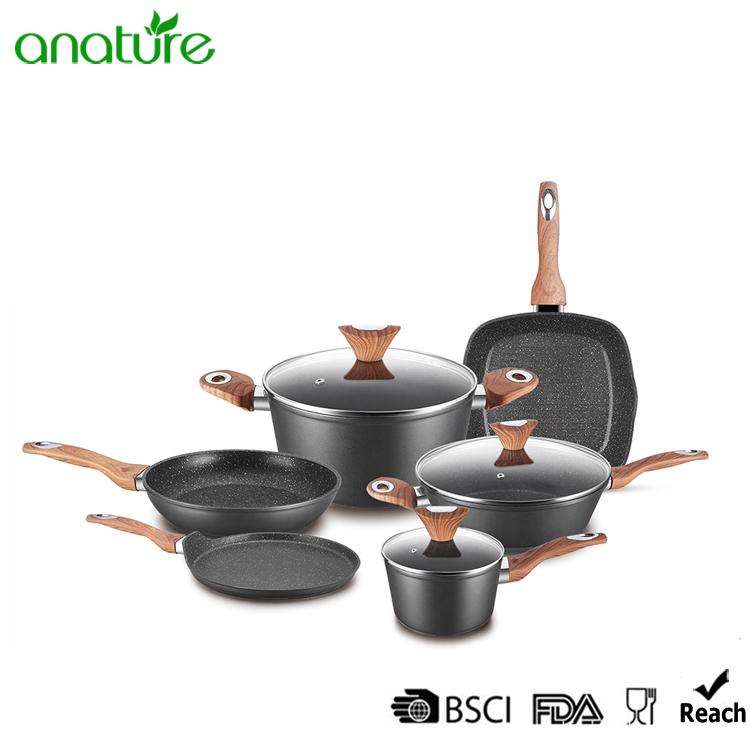 Forged Marble Nonstick Coated Safety Cookware