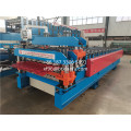 trapezoidal steel step roofing tile double deck machine