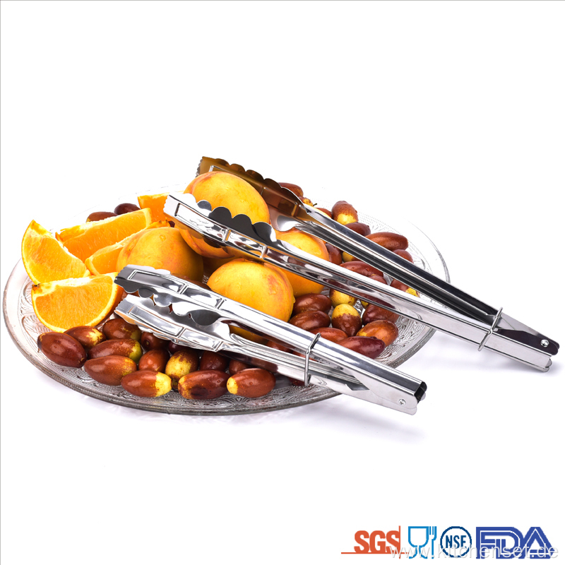 Cheap price stainless steel kitchen food tongs