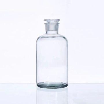 Narrow mouth Clear Reagent Bottle with stopper 250ml