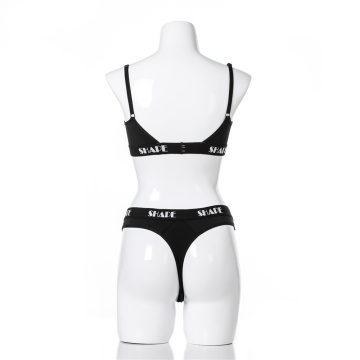 Prive logo vrouwen draadloze bh string ondergoed sets