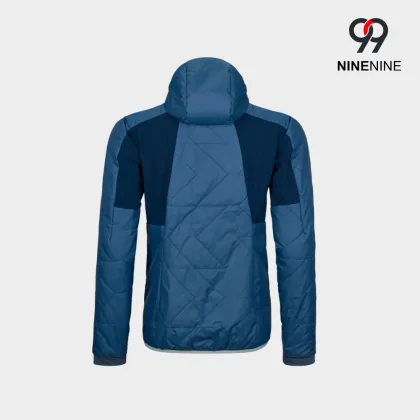 Diamond Quilted Hooded Lightweight Insulated Jacket