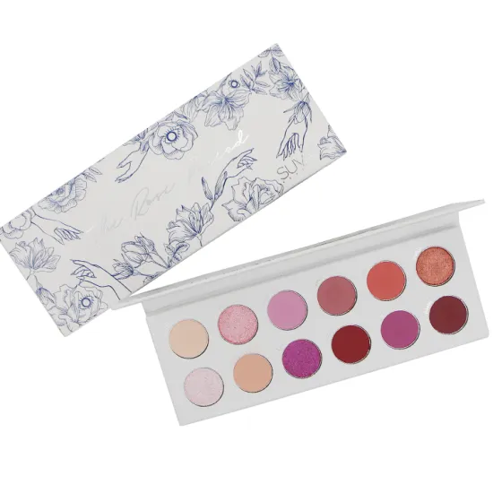 rectangular paper container for cosmetic packaging