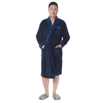 Man apparel clothes bathrobe