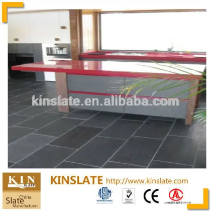 Kinslate Factory Direct Floor Tiles Slate Floor Tiles Black Color Slate Floor Tiles