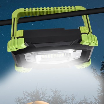 Rechargeable Solar LED Camping Light - Portable Floodlight for Tent and Outdoor Use