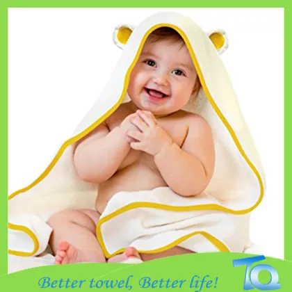 Bamboo Baby Hooded Towel With Bear Ears