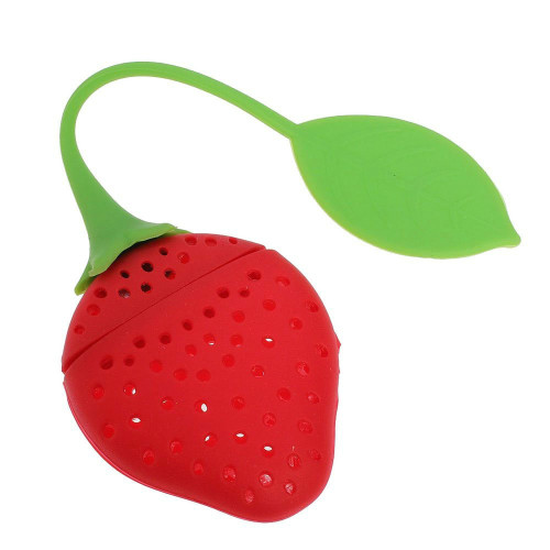 Strawberry Design Silicone Tea Strainer