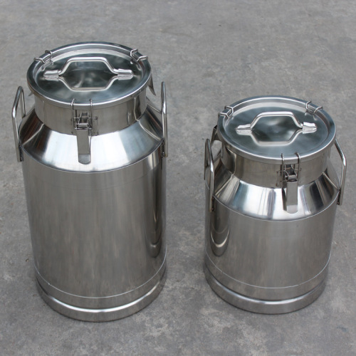 Stainless steel milk barrel