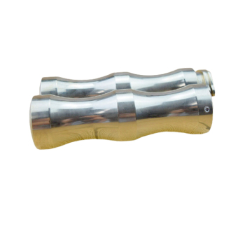 2Pcs Vintage Brass Motorcycle Hand Grips Universal for Dirt Bike and Sport Bikes