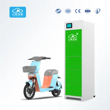 Side-Maintained 5 Slots Battery Swapping Cabinet for Ebikes