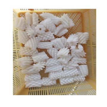 frozen skinless iqf squid flower,frozen squid carved roll,frozen squid carving flower