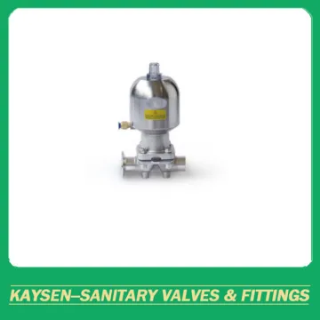 Sanitary diaphragm valve SS pneumatic weld and clamp