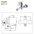 Single lever bathtub mixer that can rotate 90°