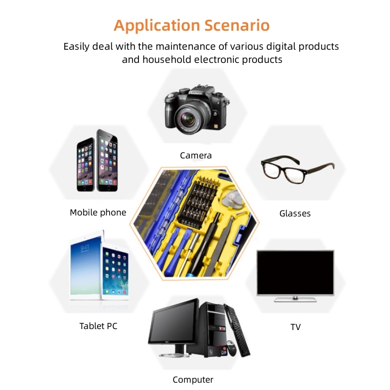 High quality durable Multi-functional Home industrial Wholesale Mobile Phone Repair Tool Set Phillips Slotted Screw Driver