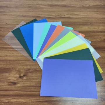 Lembaran Polipropilena Tegar PP Matte Frosted Plastik Berwarna