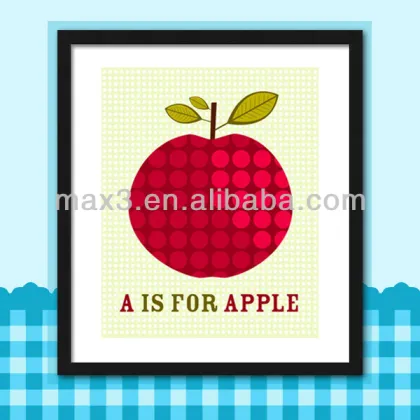 Sex Red Apple Picture Frames Wall Hanging Photo Frames For Kids