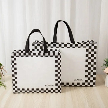 काले और सफेद टोट बैग गैर बुने हुए बैग