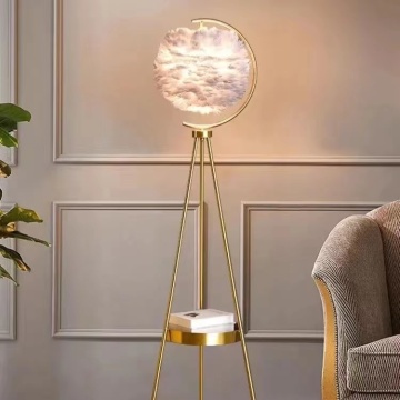 Modern LED Floor Lamp Simple Decor Feather Standing Lights for Living Room