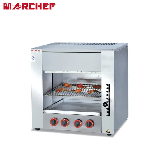 Stainless Steel Infrared Salamander Grill for Commercial Gas Use