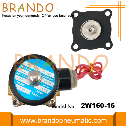 2W160-15 UW-15 1/2 &#39;&#39; Electroválvula de latón tipo Uni-D