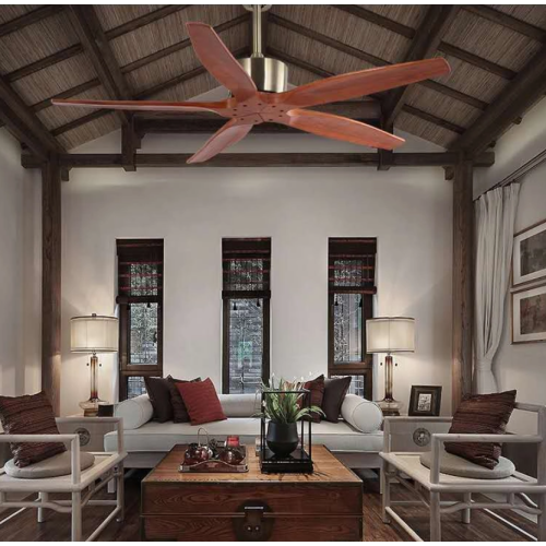 Eco-friendly wooden leaf ceiling fan