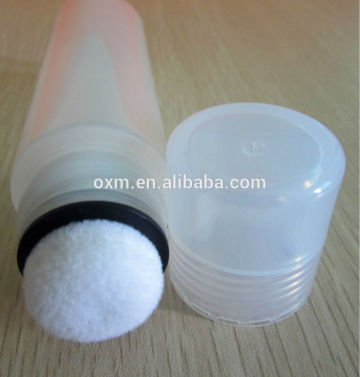 make up plastic tube with flocking aplicator