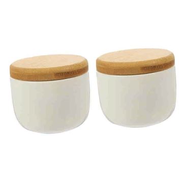 Ceramic Storage Jars with Lids - Classic Porcelain Tea & Coffee Containers