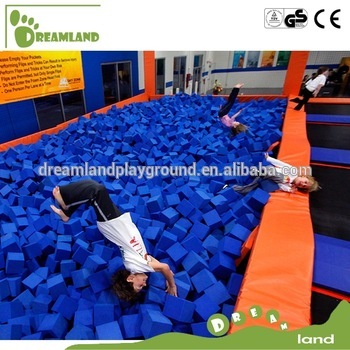Fire resistance polyurethane foam cubes for trampoline park                        
                                                Quality Assured
