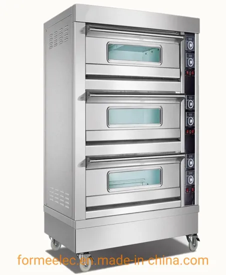 Bakery Oven Bread Baking Machine Electric Deck Oven 3-Deck 9-Trays Electric Layered Oven