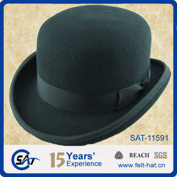 fashion 100% wool felt bowler hats for men