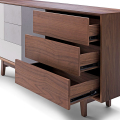Platform Credenza Cabinet modern sideboard