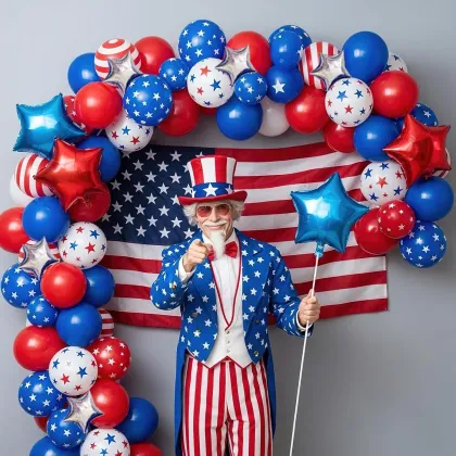 Patriotic Independence Day Balloons for Celebrations