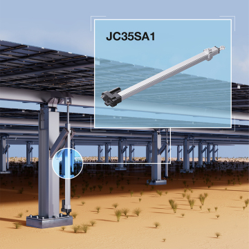 Jiecang JC35SA1 24V Actuatore lineare elettrico solare per tracker solari su larga scala