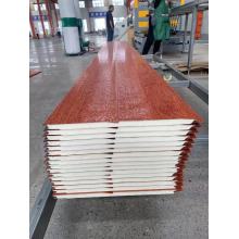 Reddish Brown Bark Pattern Metal Carved Board Exterior Wall Insulation Decorative Board