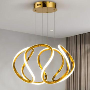 Unique Golden High Brightness Chandelier LED Pendant Lamp
