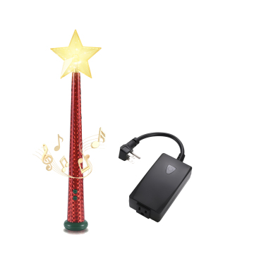 Smart Socket Plug for Magic Toy Christmas Tree Lights with Remote Control Wand