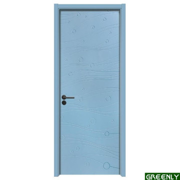 Porta composta de plástico de madeira WPC Swing Door