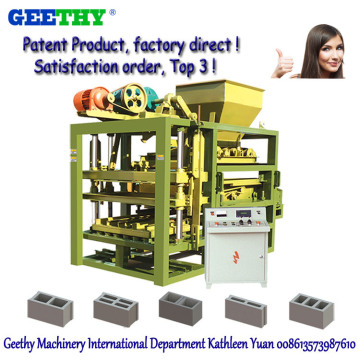 Qtj4-25c Semi Automatic Concrete Brick Block Machine